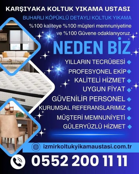 Karşıyaka koltuk yıkama şirketleri