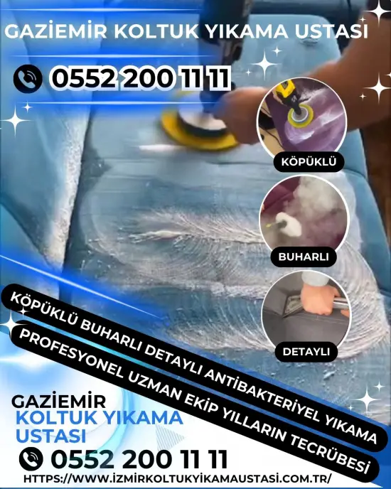 Koltuk yıkama gaziemir