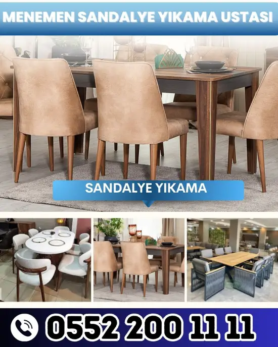 Menemen sandalye yıkama