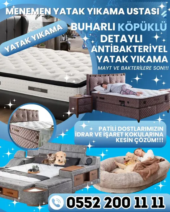 Menemen yatak yıkama