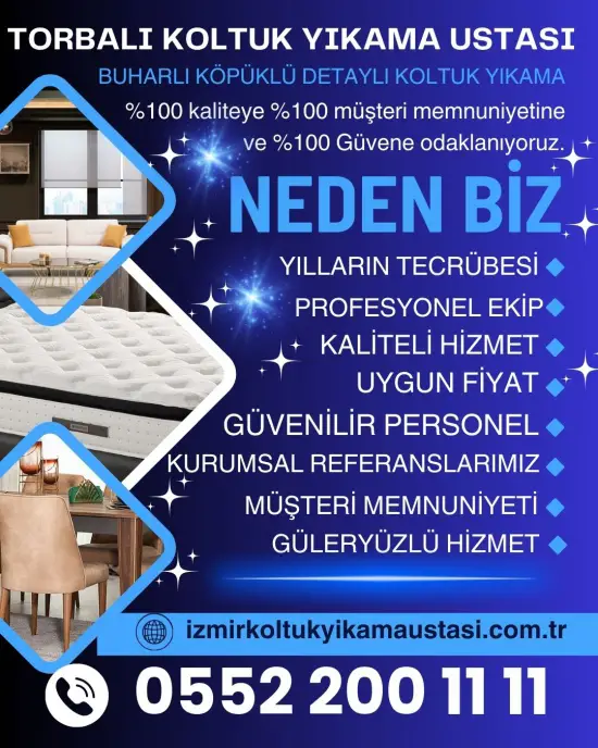 Torbalı koltuk yıkama şirketleri