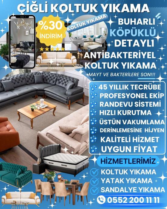 Çiğli koltuk yıkama