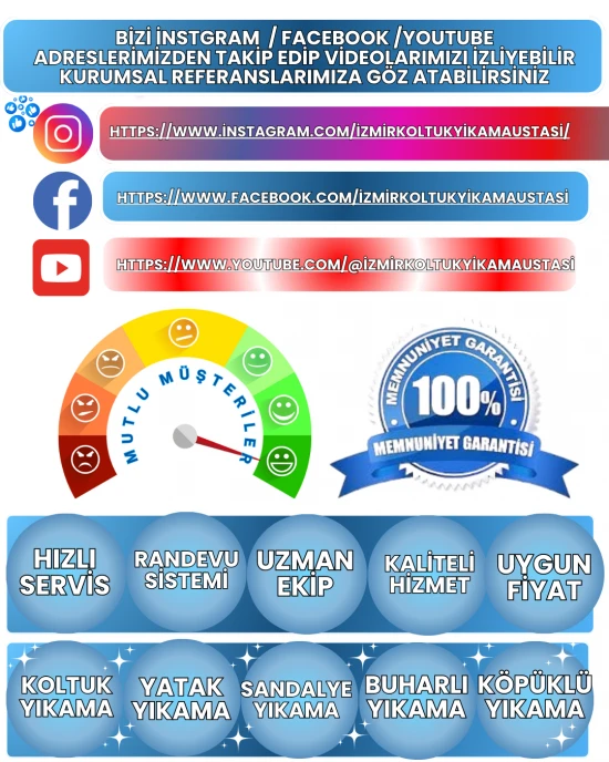 Koltuk yıkama izmir